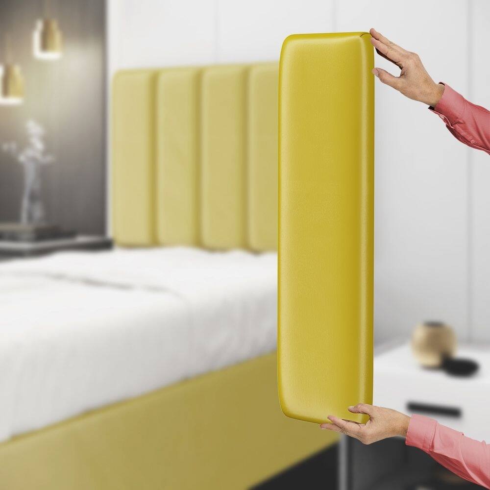 Painel Modulado Nashira 200 / N-035 Veludo Amarelo