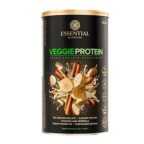 Proteína vegetal veggie protein banana com canela essential