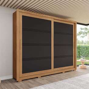Guarda Roupa 2 Portas Deslizantes 4 Gavetas Medelín Henn