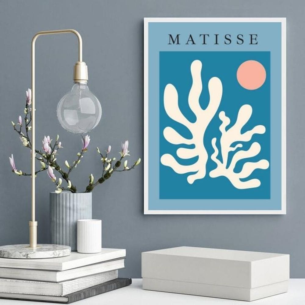 Quadro Arte Matisse - Under The Sea 24X18Cm - Com Vidro