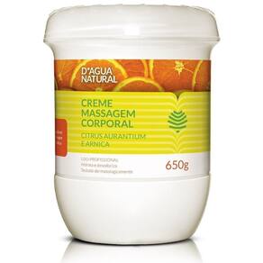 Creme de mass drenagem linfática citrus d`agua natural 650g