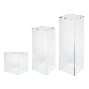 Kit mesas cubo de acrílico 40 cm / 60 cm / 80cm