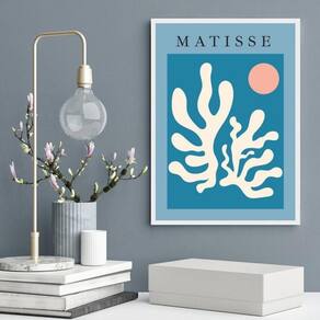 Quadro Arte Matisse - Under The Sea 45X34Cm - Com Vidro