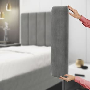 Painel Modulado Nashira 140 / Z-008 Sued Cinza