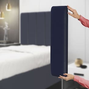 Painel Modulado Nashira 160 / A-019 Couro Azul