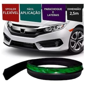 Saia spoiler polo front z lip borracha esportivo ez lip