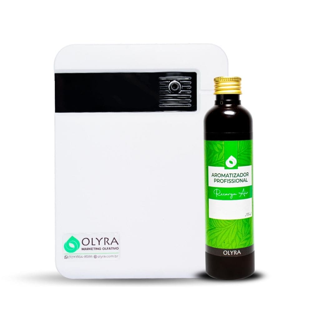 Kit aromatizador ambientes premium branco 120m + 1 recarga