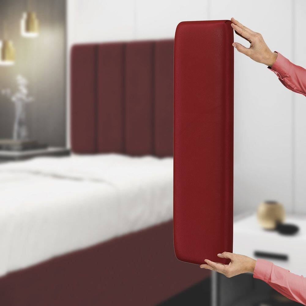 Painel Modulado Nashira 160 / Z-001 Sued Vermelho