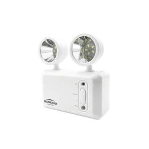 Luminaria de emergencia led com 2 farois 3w bi-volt 600lm