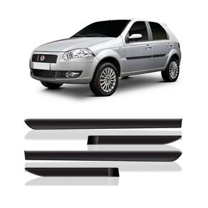 Jogo friso lateral palio g4 2008 a 2015 4 portas - 4 peças