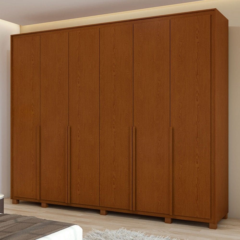Guarda-Roupa Casal Imperatore 6 Portas 6 Gavetas 100% Mdf 81668.284 Frassino - Móveis Lopas
