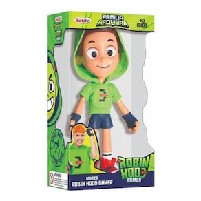 Boneco robin hood gamer youtube 26cm brinquedo
