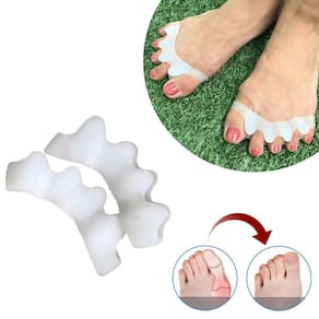 Par separador de silicone dedos pés calos joanete corretor