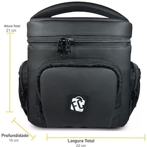 Bolsa térmica fitness master marmita preto preto lancheira
