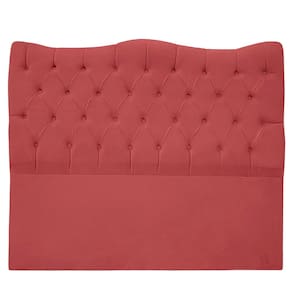 Cabeceira Casal 140cm Dunas Veludo Rosê - Montanaris Decor