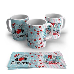 Caneca de Porcelana Dia dos Namorados Modelo 20