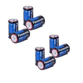 Pilha grande d panasonic lr20 kit c/8 pilhas d