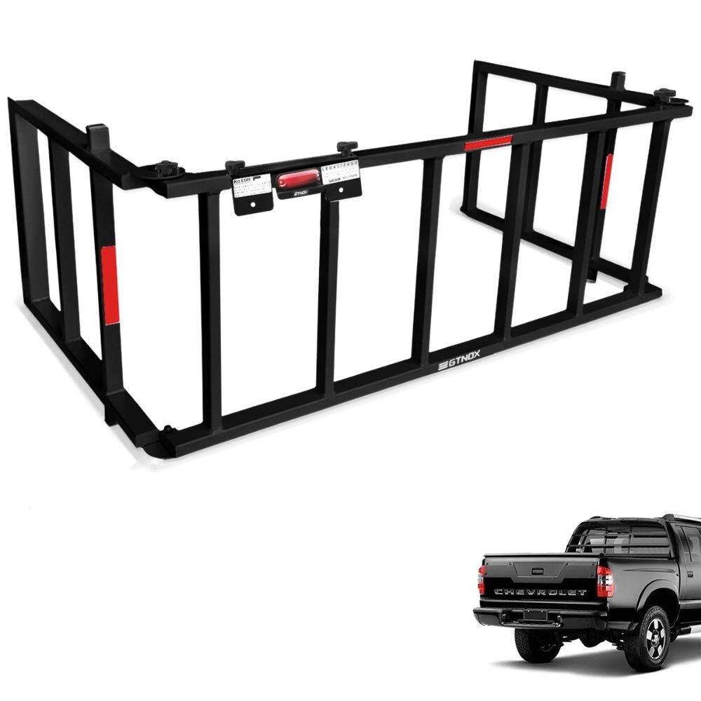 Extensor de Caçamba S10 Cab. Dupla 2001 a 2011 Divisor Rampa Preto Gtnox