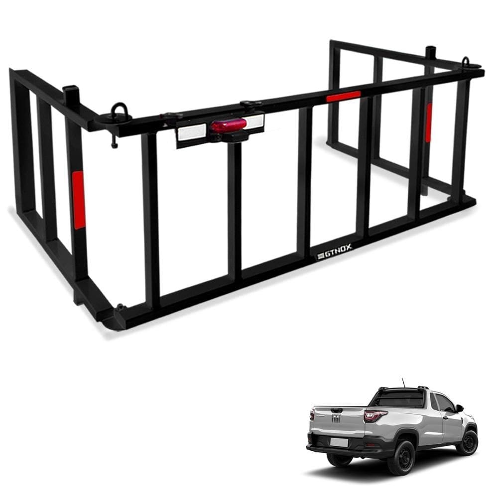 Extensor de Caçamba Strada 2021 a 2023 Rampa Preto Gtnox