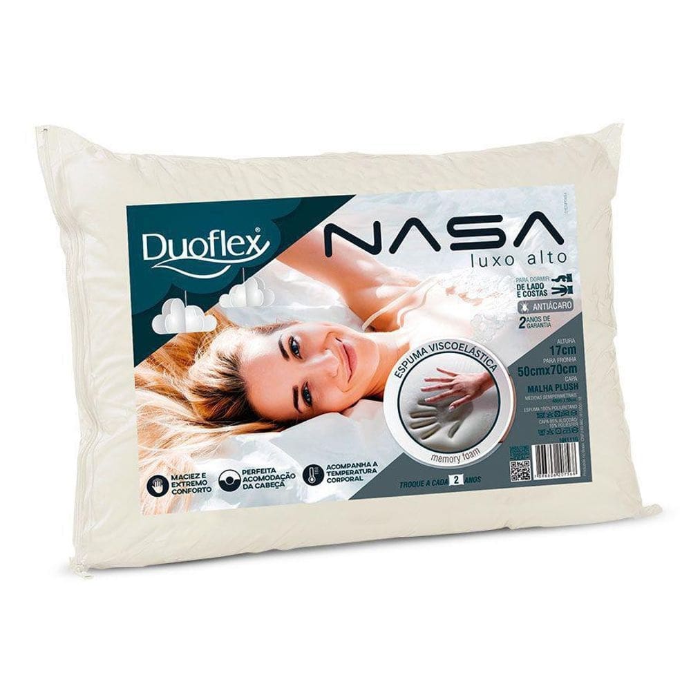 Travesseiro nasa alto luxo duoflex nn1119