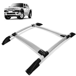 Rack Bagageiro Teto Ford Ranger 1998 a 2012 Tubolar Prata