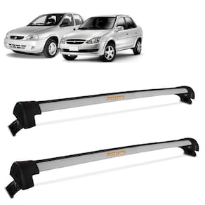 Rack De Teto travessa Corsa Sedan Classic 1995 a 2016 Alumínio Prata