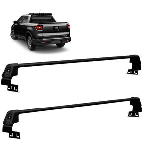 Rack Travessa Caçamba Fiat Toro 2016 a 2021 Preto Bepo