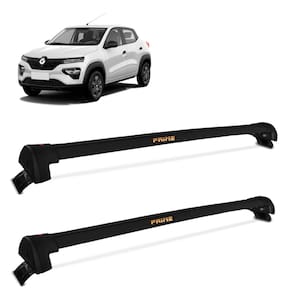 Rack De Teto travessa Renault Kwid 2018 A 2024 Alumínio Preto