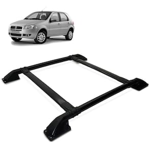 Rack Bagageiro Teto Palio 1996 a 2011 Tubolar Preto