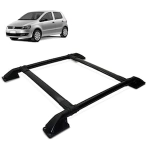 Rack Bagageiro De Teto Fox 2004 a 2018 Tubolar Preto