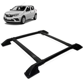 Rack De Teto Bagageiro Sandero 2015 a 2023 Tubolar Preto