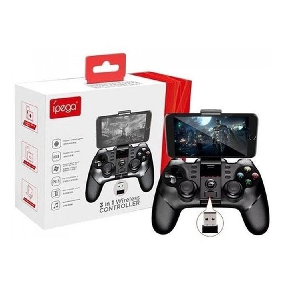 Controle sem fio ipega pg-9076 preto - controle 3 em 1