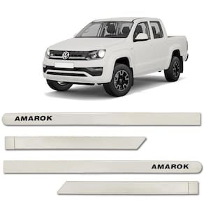 Jogo de Friso Lateral Amarok 2010 a 2023 Bege Areia
