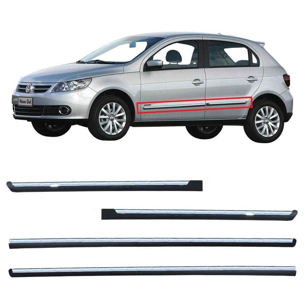 Jogo friso lateral vw gol g5 4 portas