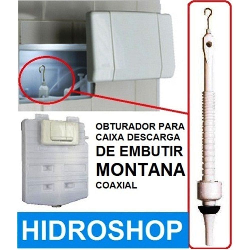 Obturador para Caixa de Descarga de Embutir Montana Coaxial - A609159800
