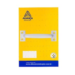 cartela puxador alca 86127 120mm branco alianca