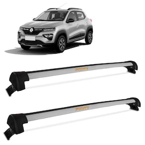 Rack De Teto Travessa Renault Kwid 2018 a 2024 Alumínio Prata