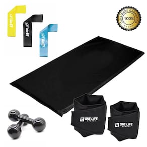 Caneleira 3 kg- par + colchonete + kit mini band + peso 2 kg