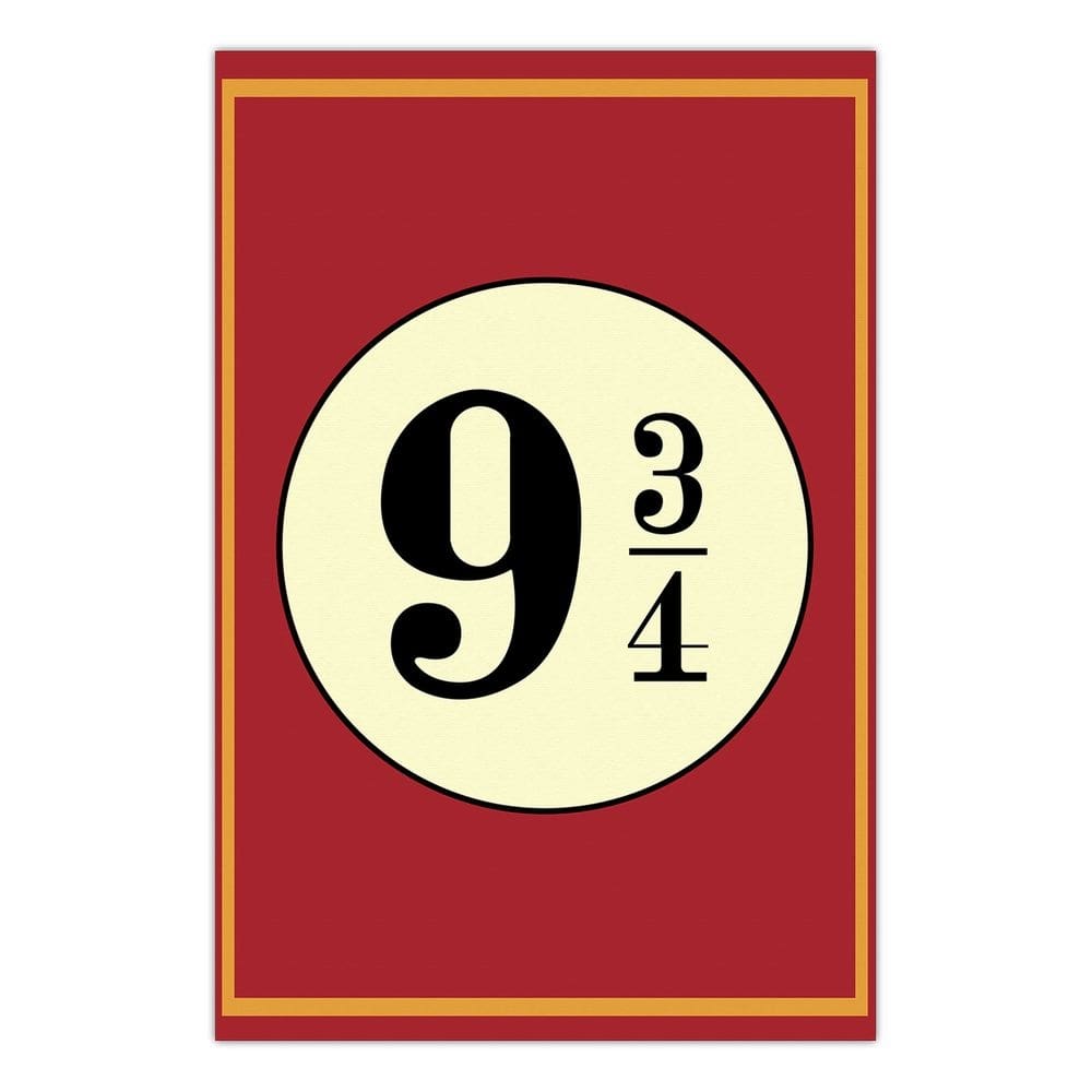Quadro A3 em MDF Plataforma 9 3/4 - Placa
