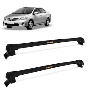Rack De Teto Travessa Toyota Corolla 2008 a 2014 Alumínio Preto