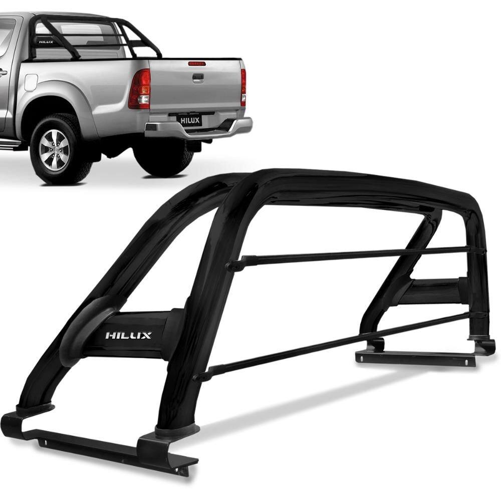 Santo Antonio Hilux 2016 a 2023 Duplo Preto Com Barra