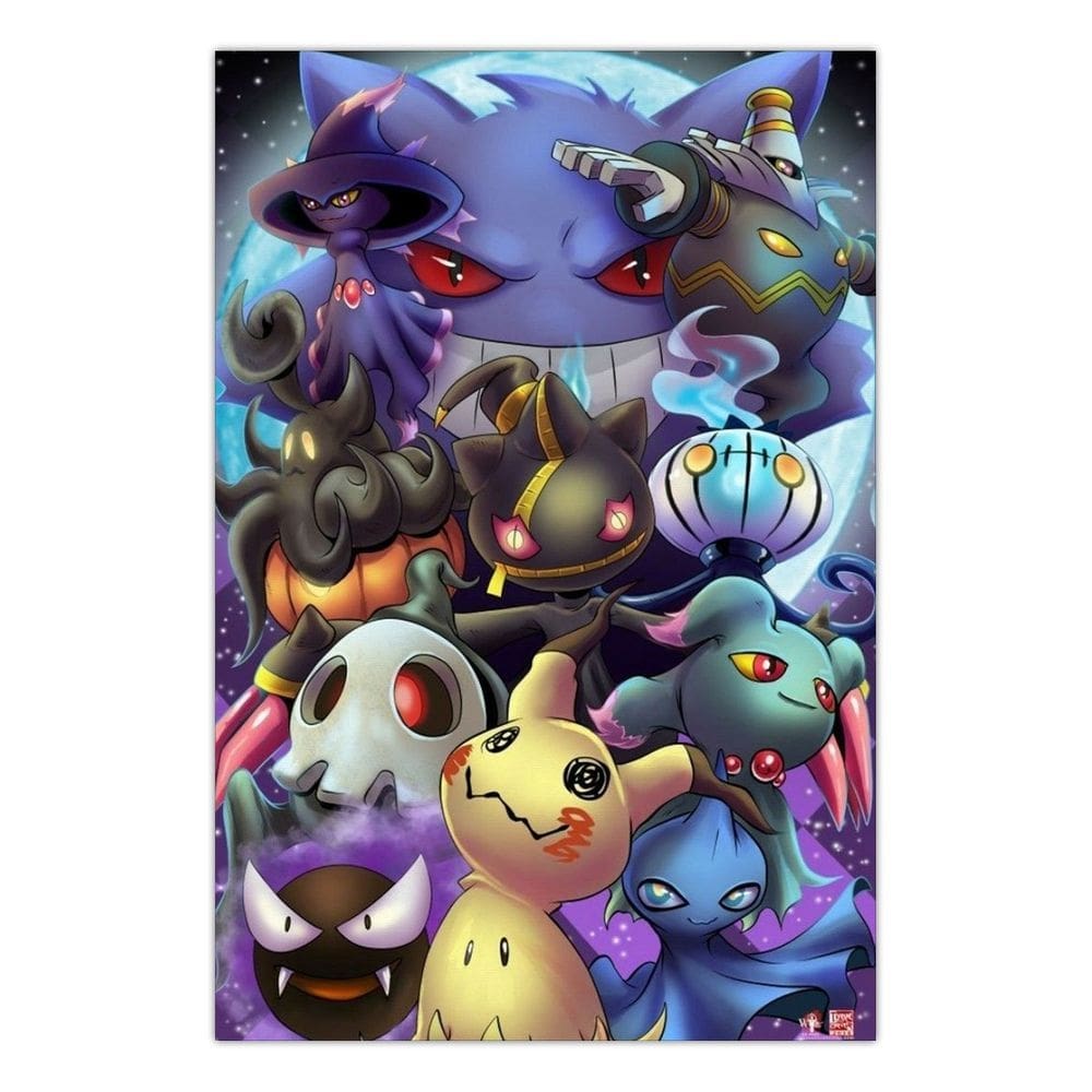 Quadro A3 em MDF Pokemon Ghost 001 - Placa