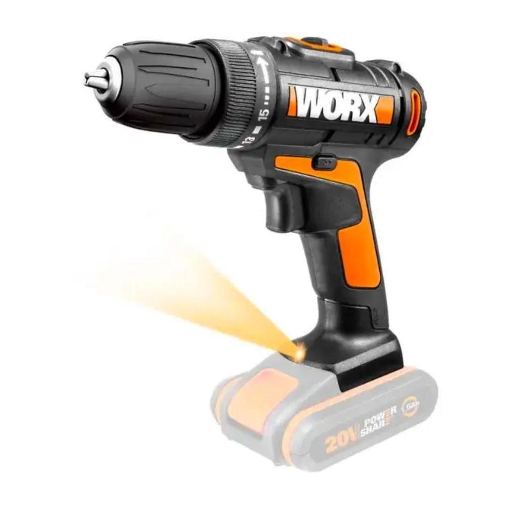 Furadeira parafusadeira profissional 20v wx101.9 3/8pol worx
