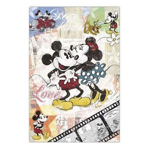 Quadro A4 em MDF Mickey e Minnie 001 - Placa