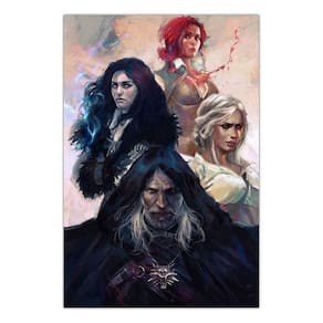 Quadro A4 em MDF The Witcher Pintura 001 - Placa