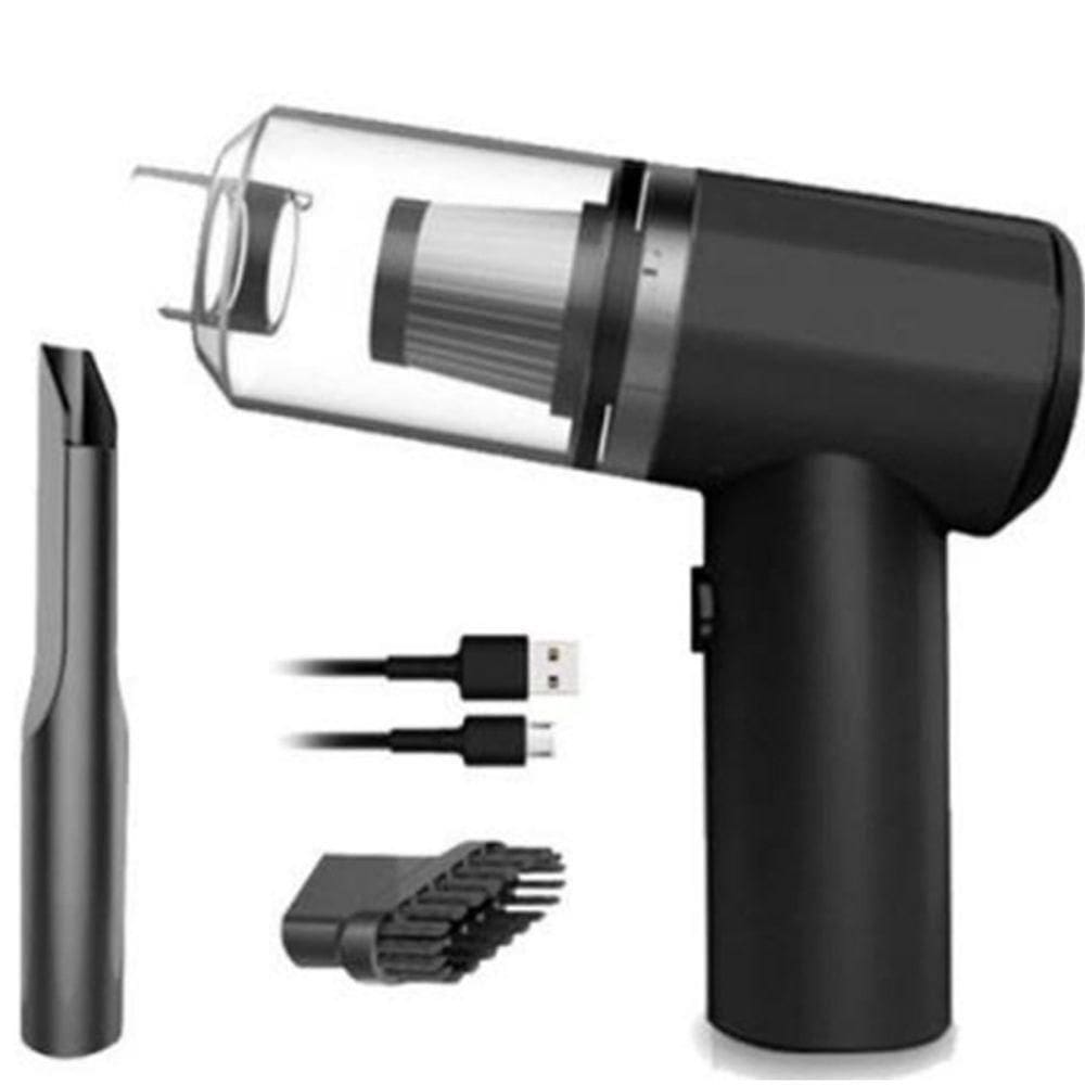 Mini aspirador de pó portátil pra casa e carro 120w