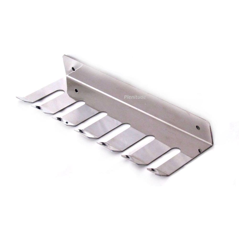 Suporte para espeto de parede em inox- capacidade 6 espetos