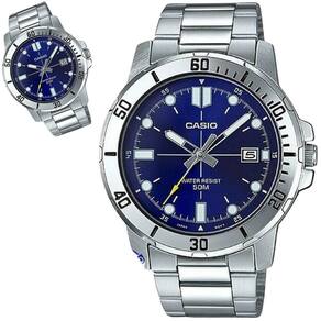 Relógio masculino casio prateado mtp-vd01d-2evudf