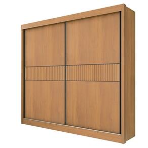 Guarda Roupa Casal 2 Portas 6 Gavetas Cancun Ripado Cinamomo  -D` Doro