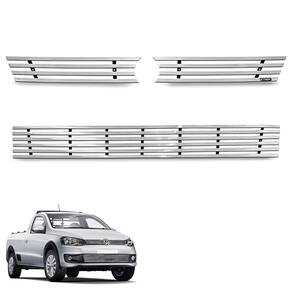 Sobre Grade Saveiro 2014 a 2016 Aço Inox Cromada Elite Gtnox